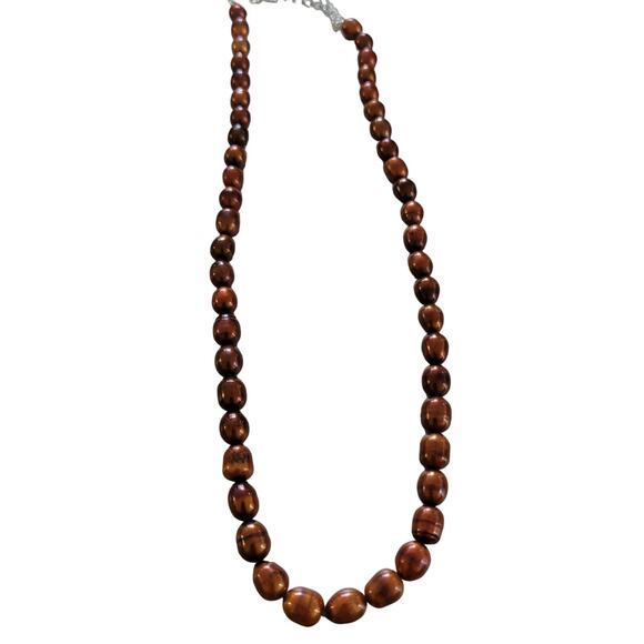 Sterling Silver Honora Brown Pearl Necklace - Picture 5 of 7